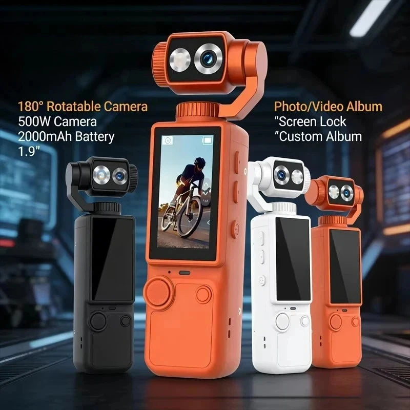 Kompaktowa Kamera Sportowa & Dashcam 4K UltraHD z Obrotowym Obiektywem 180° i WiFi