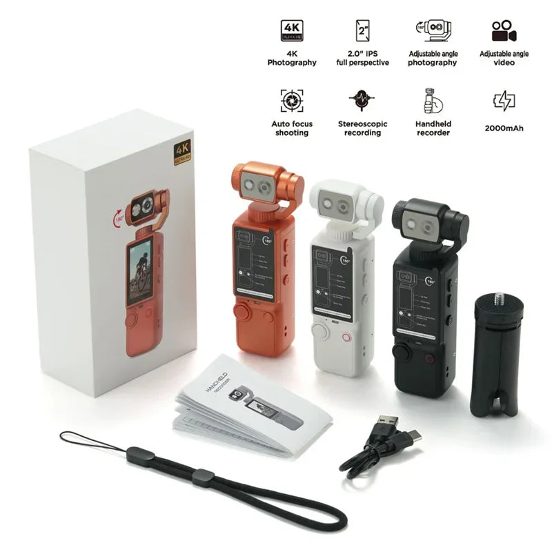 Kompaktowa Kamera Sportowa & Dashcam 4K UltraHD z Obrotowym Obiektywem 180° i WiFi